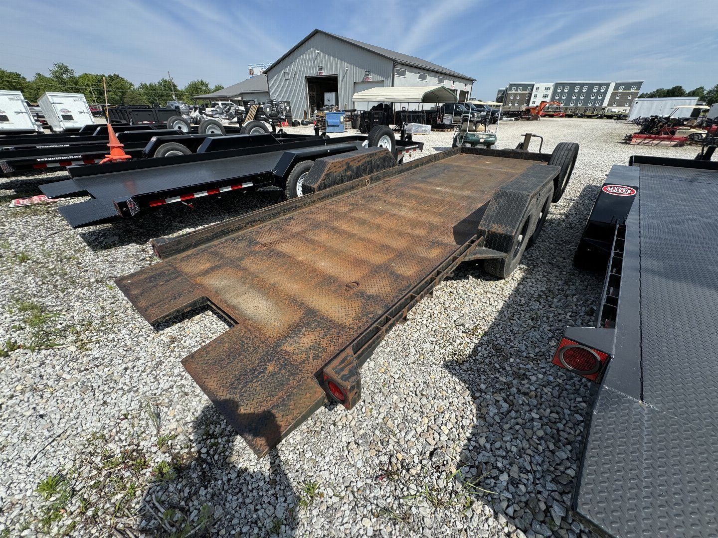 Used USED 2011 IMPERIAL TRAILER SF-14-20 Equipment Trailer 78X20 TA PARTIAL TILT (GVW:14000)