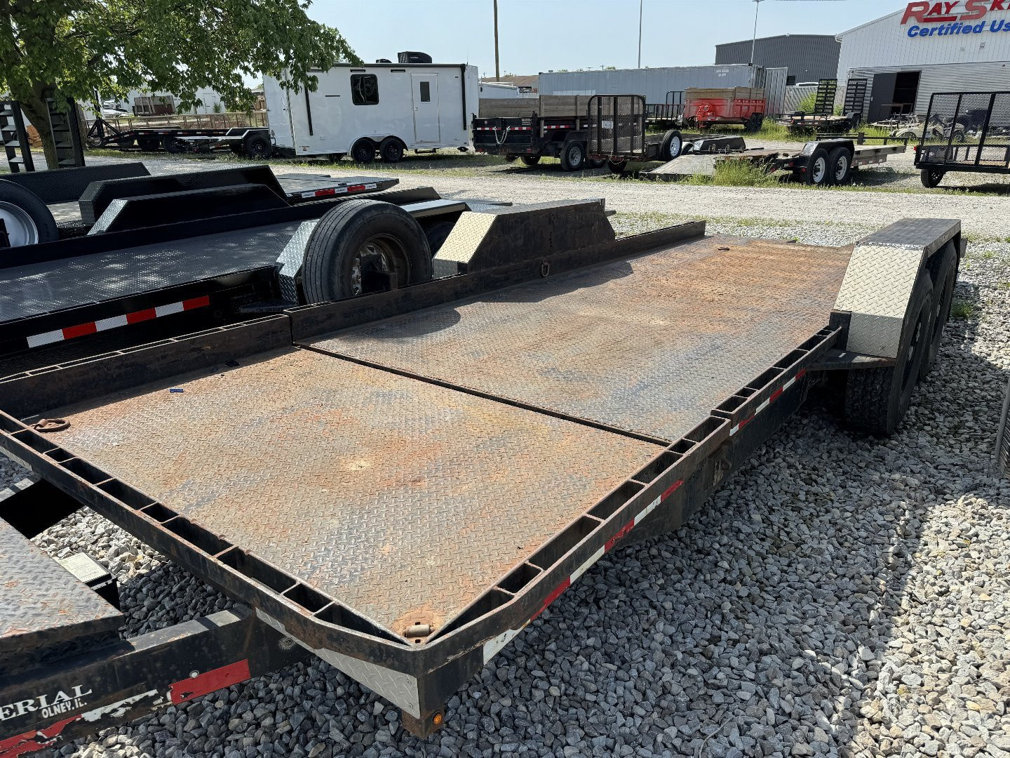 Used USED 2011 IMPERIAL TRAILER SF-14-20 Equipment Trailer 78X20 TA PARTIAL TILT (GVW:14000)