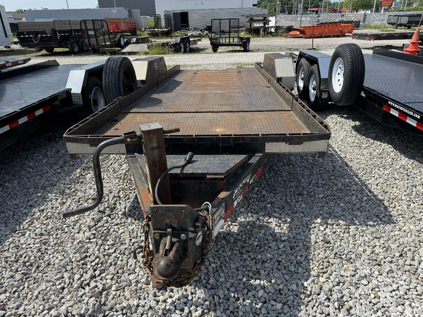 Used USED 2011 IMPERIAL TRAILER SF-14-20 Equipment Trailer 78X20 TA PARTIAL TILT (GVW:14000)