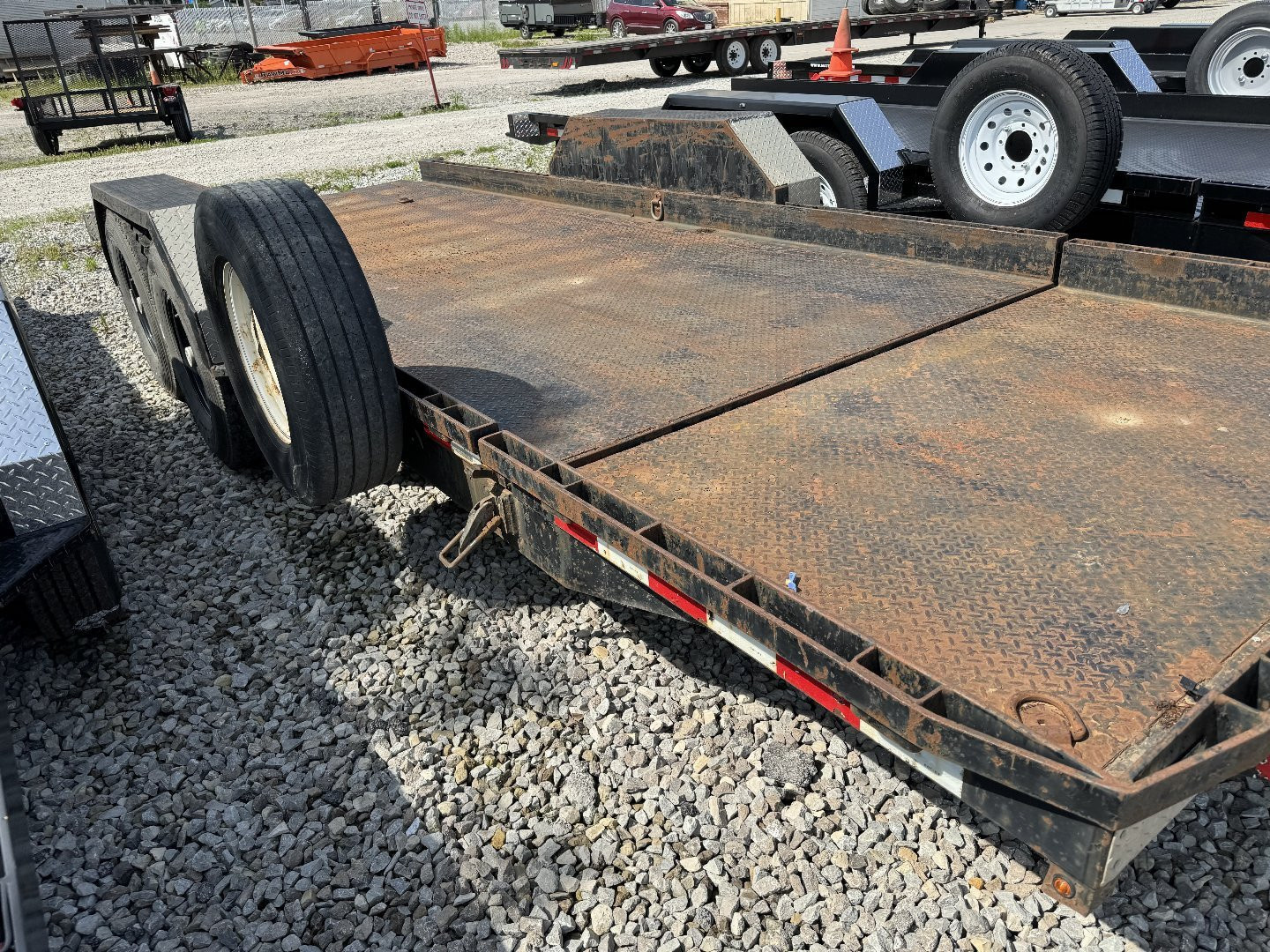 Used USED 2011 IMPERIAL TRAILER SF-14-20 Equipment Trailer 78X20 TA PARTIAL TILT (GVW:14000)