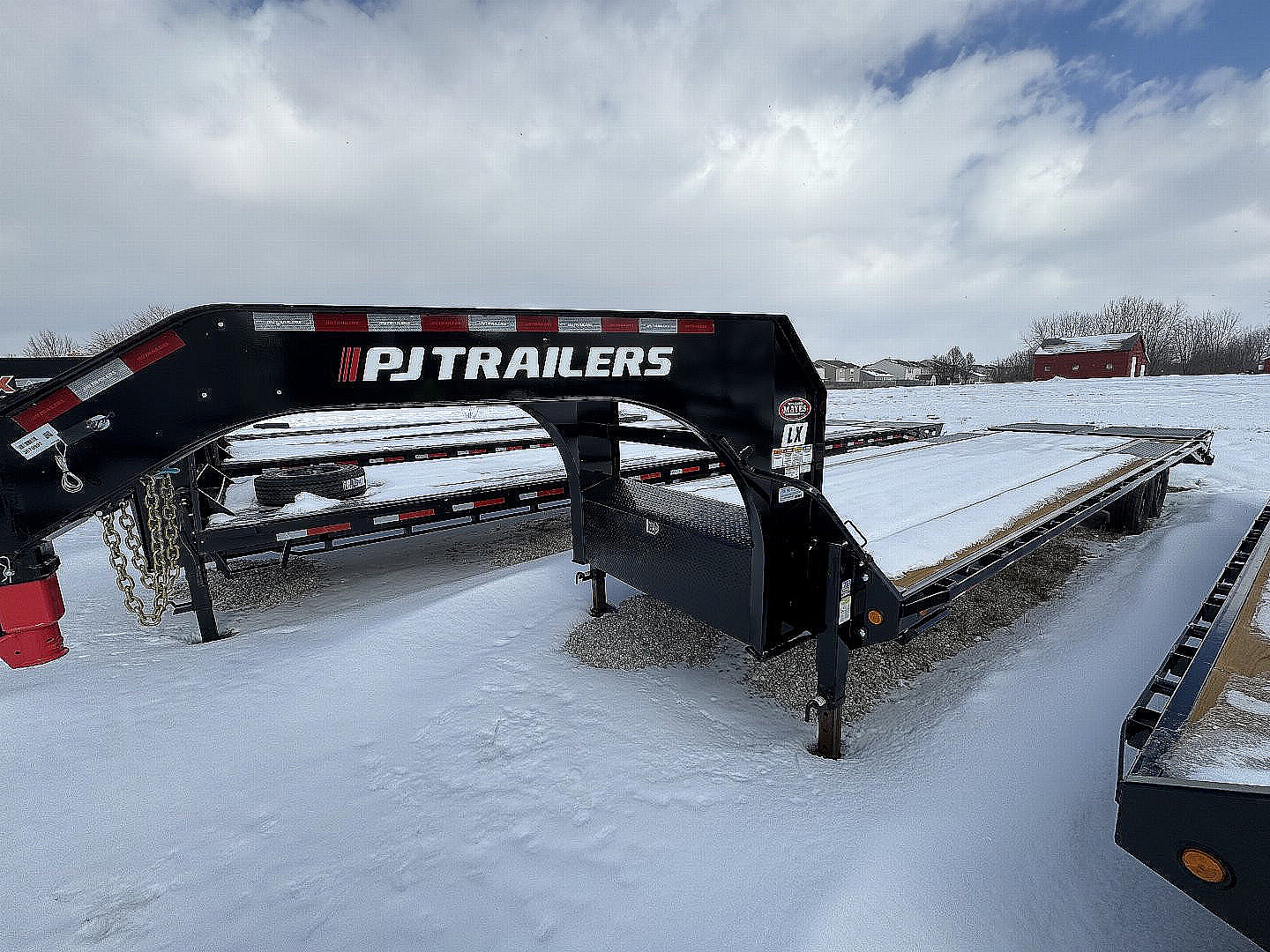 Used USED 2024 PJ Trailers LX302 Flatbed Trailer 102X30 TA SIGNLES DOVETAIL (GVW:18000) MONSTER RAMPS