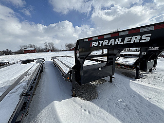 Used USED 2024 PJ Trailers LX302 Flatbed Trailer 102X30 TA SIGNLES DOVETAIL (GVW:18000) MONSTER RAMPS