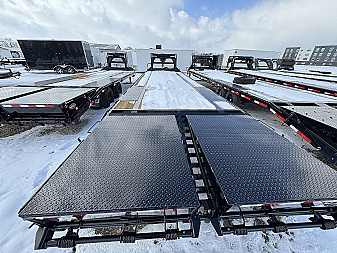 Used USED 2024 PJ Trailers LX302 Flatbed Trailer 102X30 TA SIGNLES DOVETAIL (GVW:18000) MONSTER RAMPS