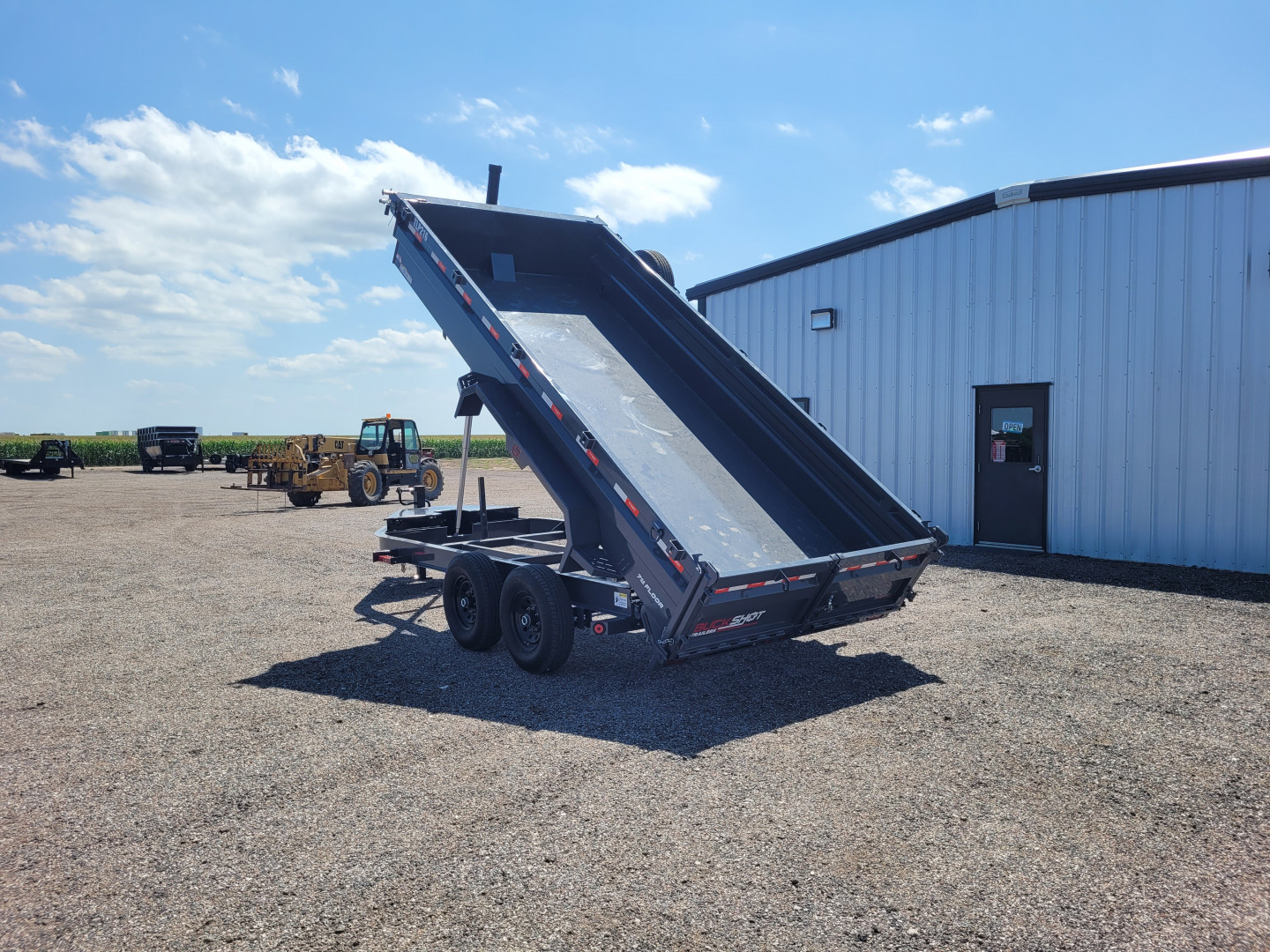 New 2025 Buckshot 83"x16' BP Telescopic Dump Trailer