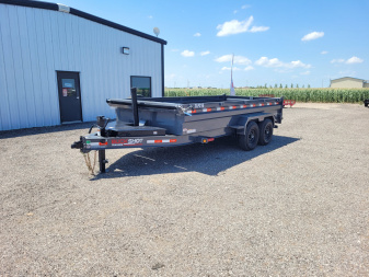 New 2025 Buckshot 83"x16' BP Telescopic Dump Trailer