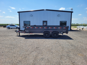 New 2025 Buckshot 83"x16' BP Telescopic Dump Trailer