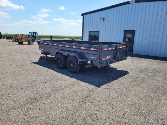 New 2025 Buckshot 83"x16' BP Telescopic Dump Trailer