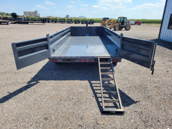New 2025 Buckshot 83"x16' BP Telescopic Dump Trailer