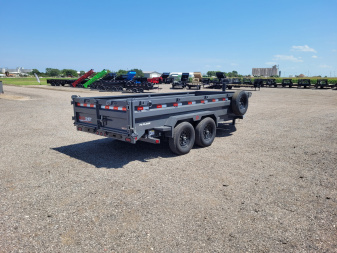 New 2025 Buckshot 83"x16' BP Telescopic Dump Trailer