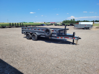 New 2025 Buckshot 83"x16' BP Telescopic Dump Trailer