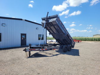 New 2025 Buckshot 83"x16' BP Telescopic Dump Trailer