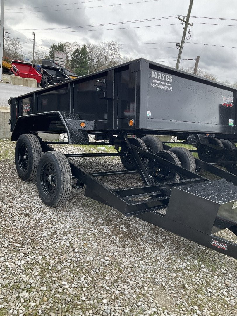 New 2024 Force FAHDLPS610TA2 Dump Trailer 6X10 TA (GVW:7000) BLACK
