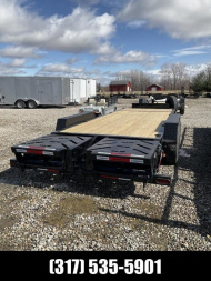 New 2024 Horizon Trailers EHZBP-22MR Equipment Trailer 83X22 TA (GVW:17440) BLACK