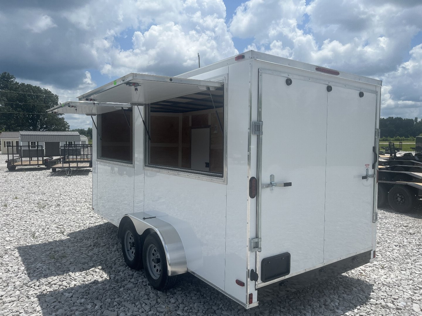 New 2025 Trailblazer 7X16 ENCLOSED VENDOR TRAILER W/2 DOORS Cargo / Enclosed Trailer