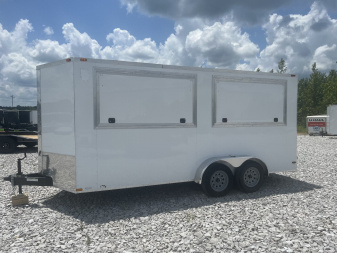 New 2025 Trailblazer 7X16 ENCLOSED VENDOR TRAILER W/2 DOORS Cargo / Enclosed Trailer