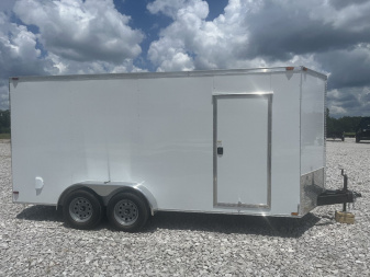 New 2025 Trailblazer 7X16 ENCLOSED VENDOR TRAILER W/2 DOORS Cargo / Enclosed Trailer