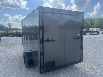 New 2025 Trailblazer 6X12 CARGO ENCLOSED CHARCOAL GREY