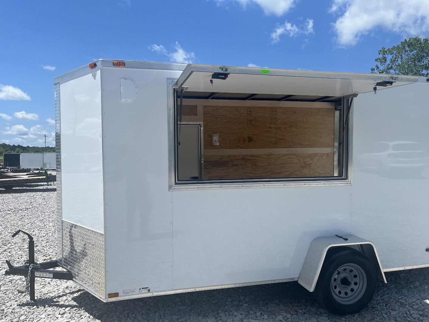 New 2025 Trailblazer 6X12 ENCLOSED VENDOR TRAILER