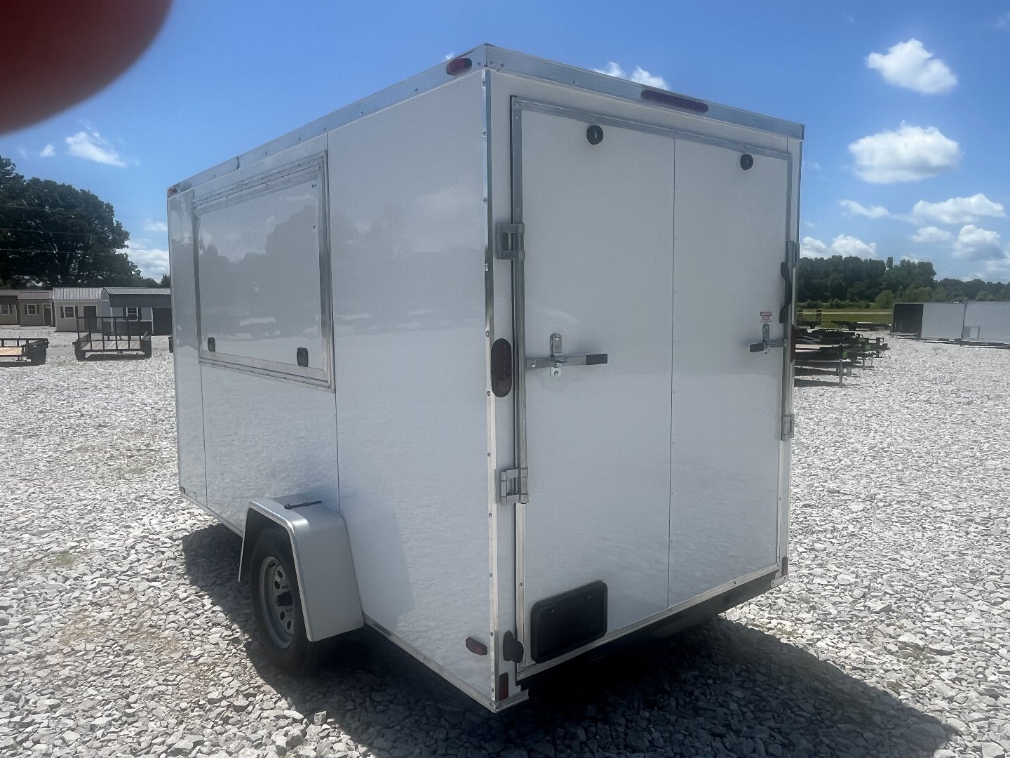 New 2025 Trailblazer 6X12 ENCLOSED VENDOR TRAILER