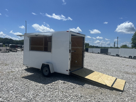 New 2025 Trailblazer 6X12 ENCLOSED VENDOR TRAILER