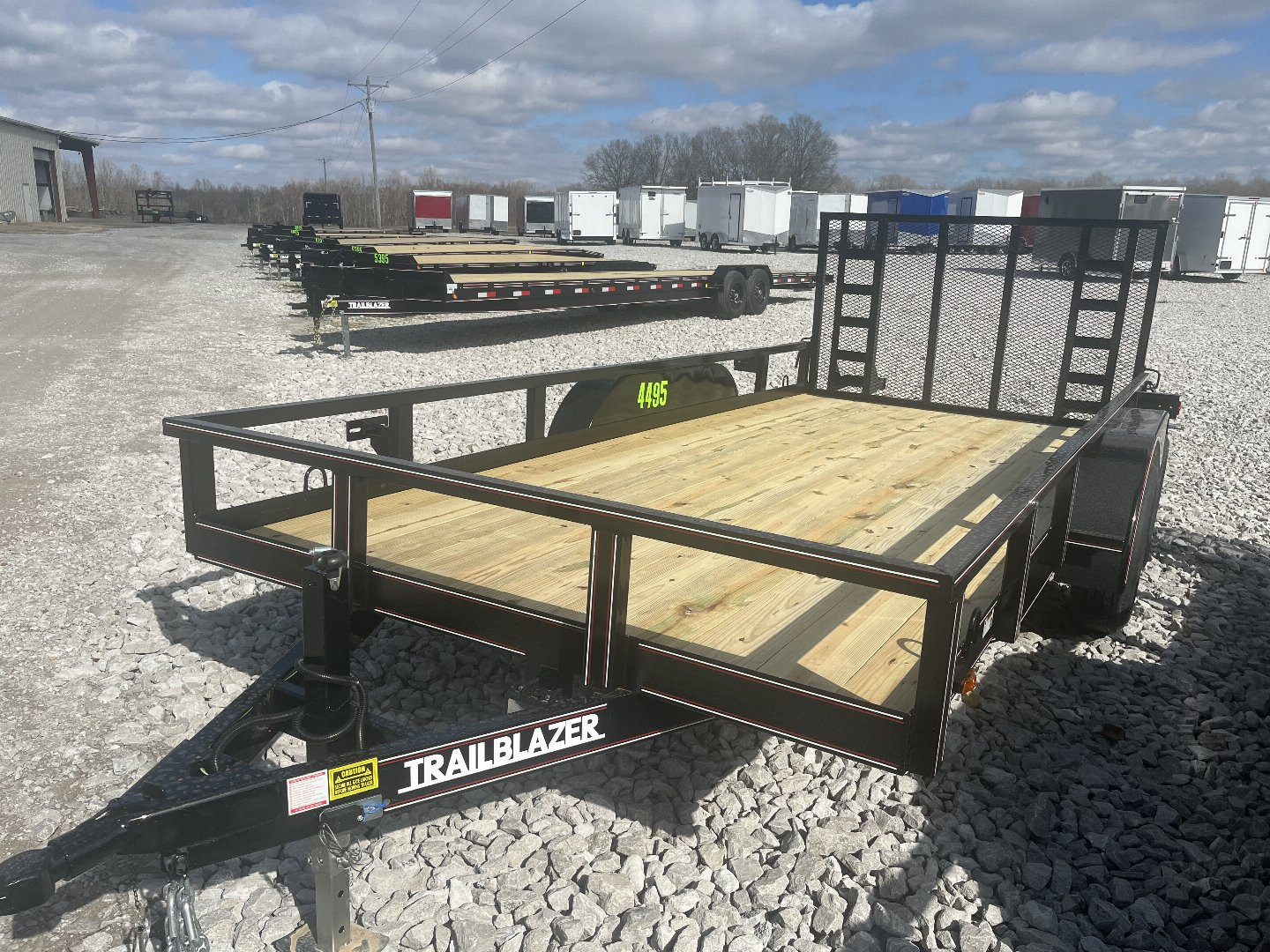 New 2025 Trailblazer 82X16 UTILITY TRAILER 10K W/KICKER GATE