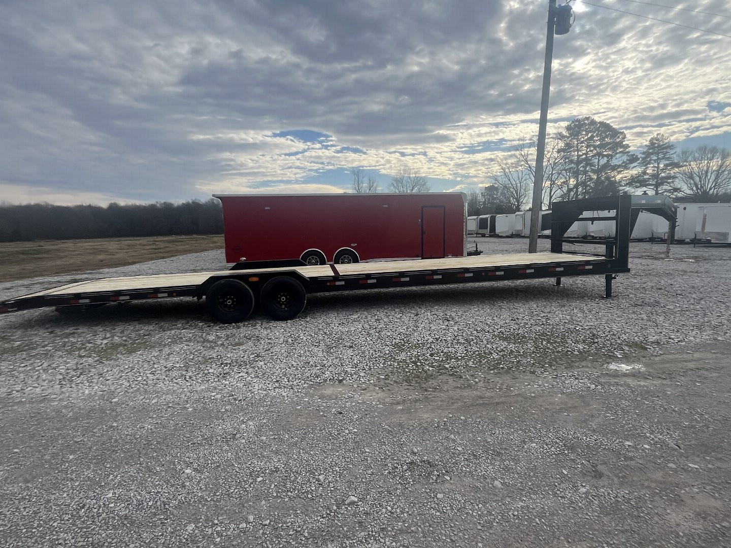 New 2025 Trailblazer 84X36 GOOSENECK 2 CAR HAULER 14K