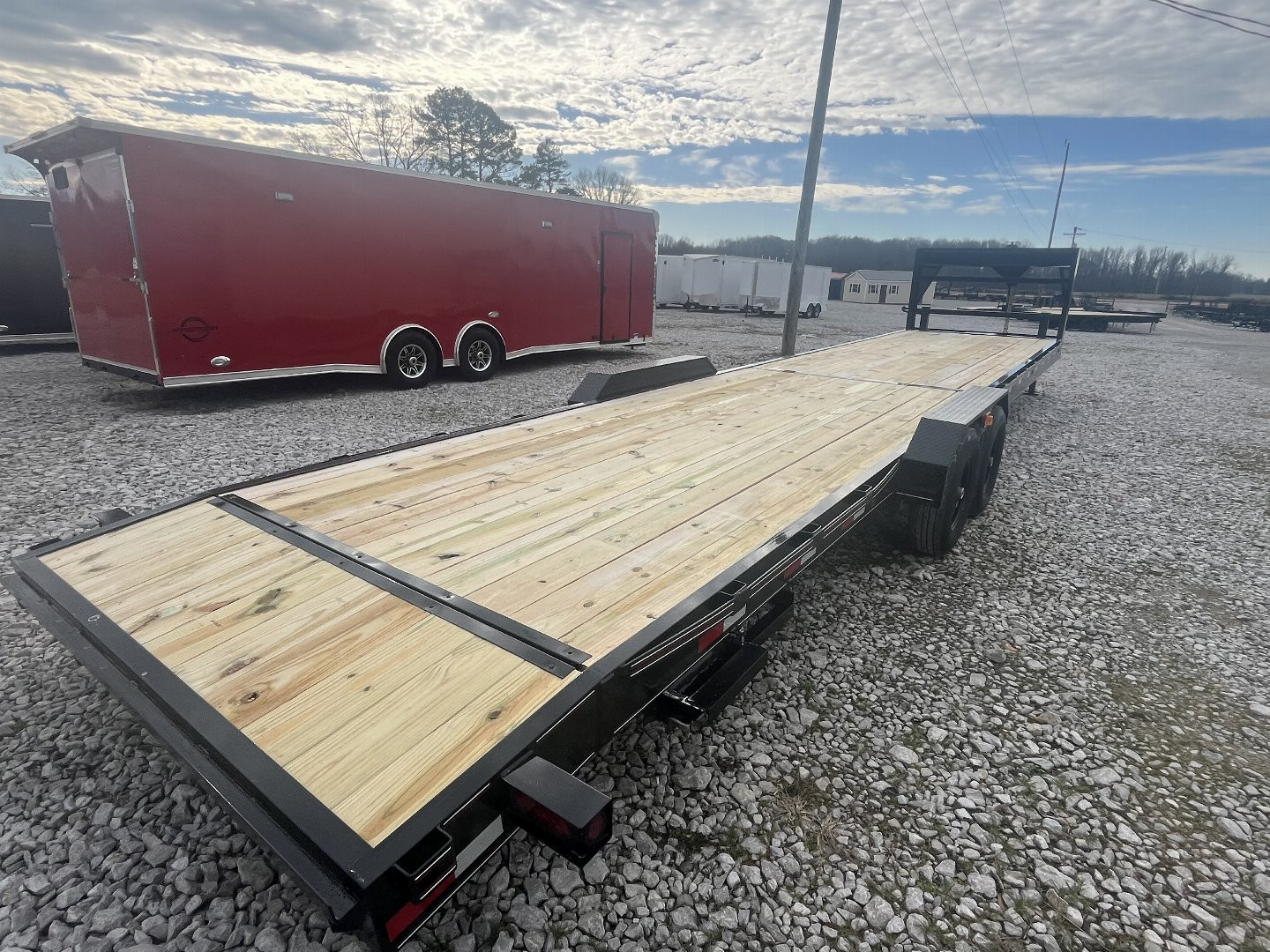 New 2025 Trailblazer 84X36 GOOSENECK 2 CAR HAULER 14K