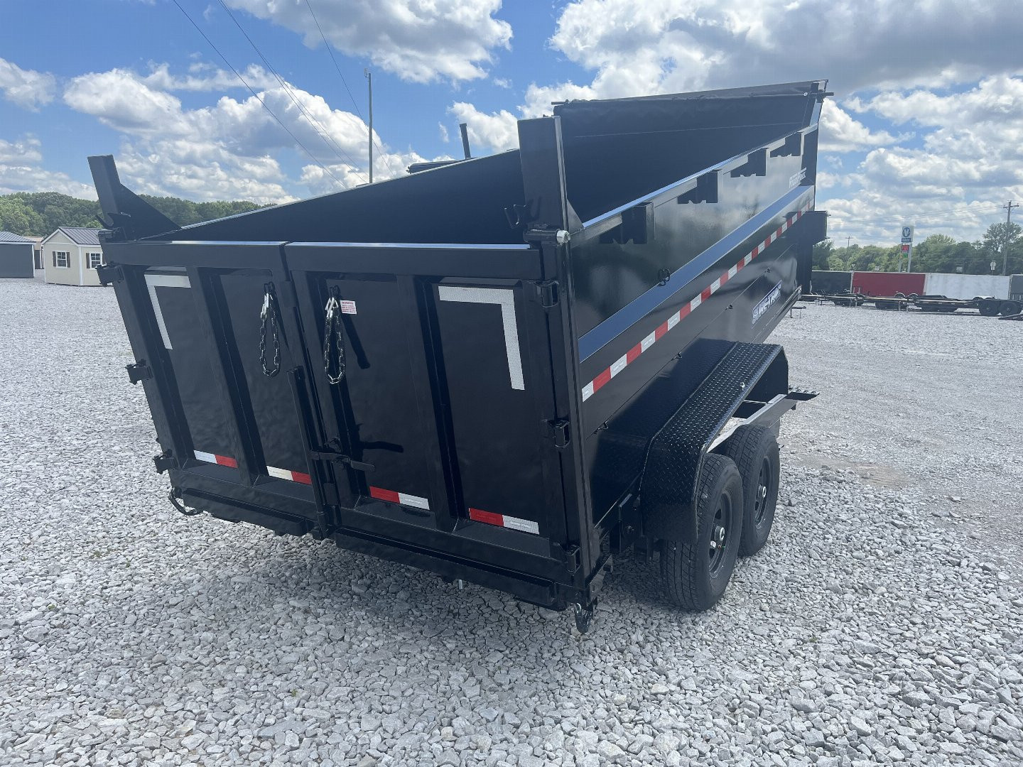 New 2025 Sure-Trac 82X14 DUMP TRAILER 14K WITH 4 FOOT WALLS