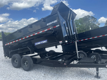 New 2025 Sure-Trac 82X14 DUMP TRAILER 14K WITH 4 FOOT WALLS