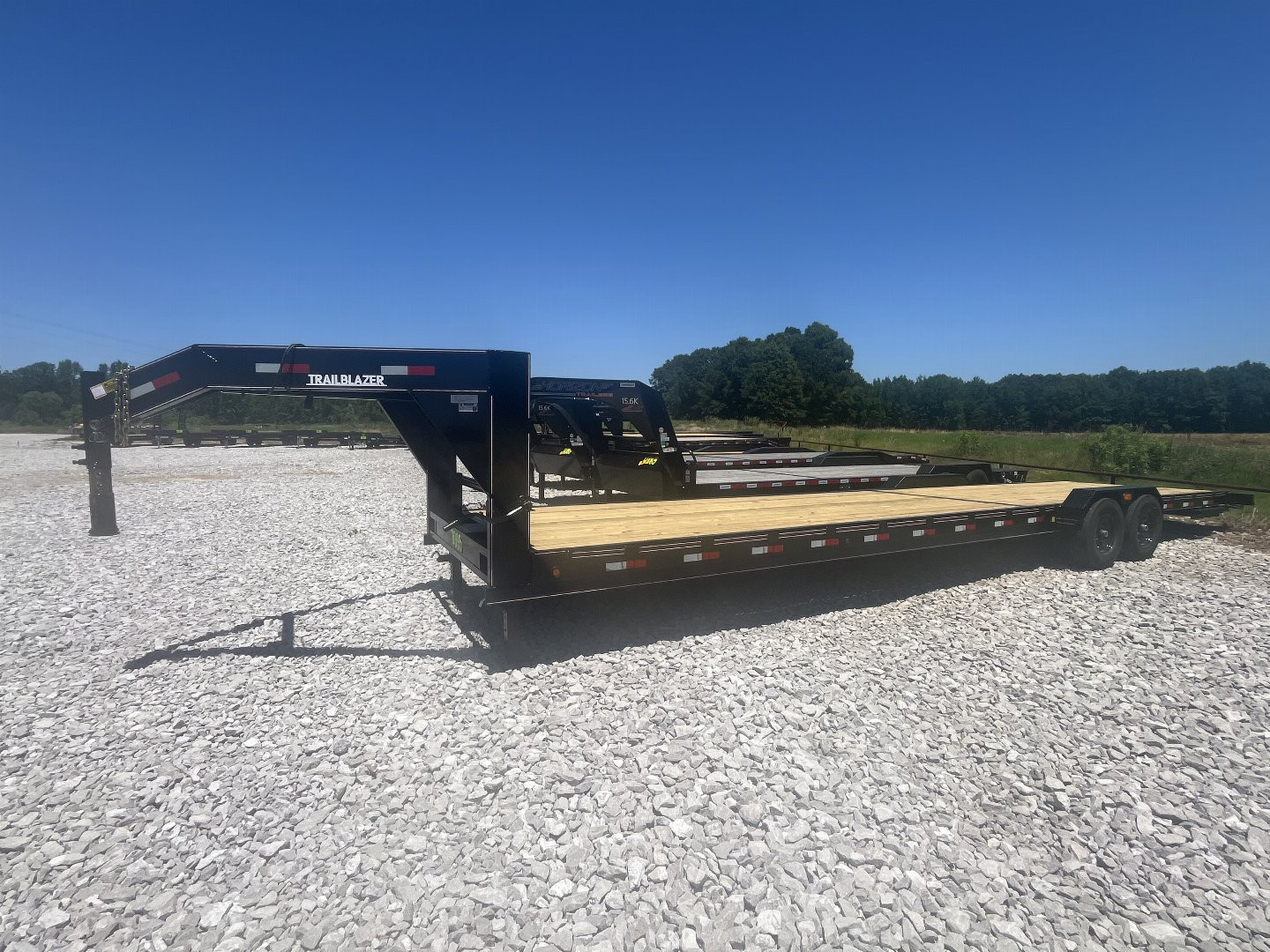 New 2025 Trailblazer 7X36 GOOSENECK 2 CAR HAULER 16K GVWR