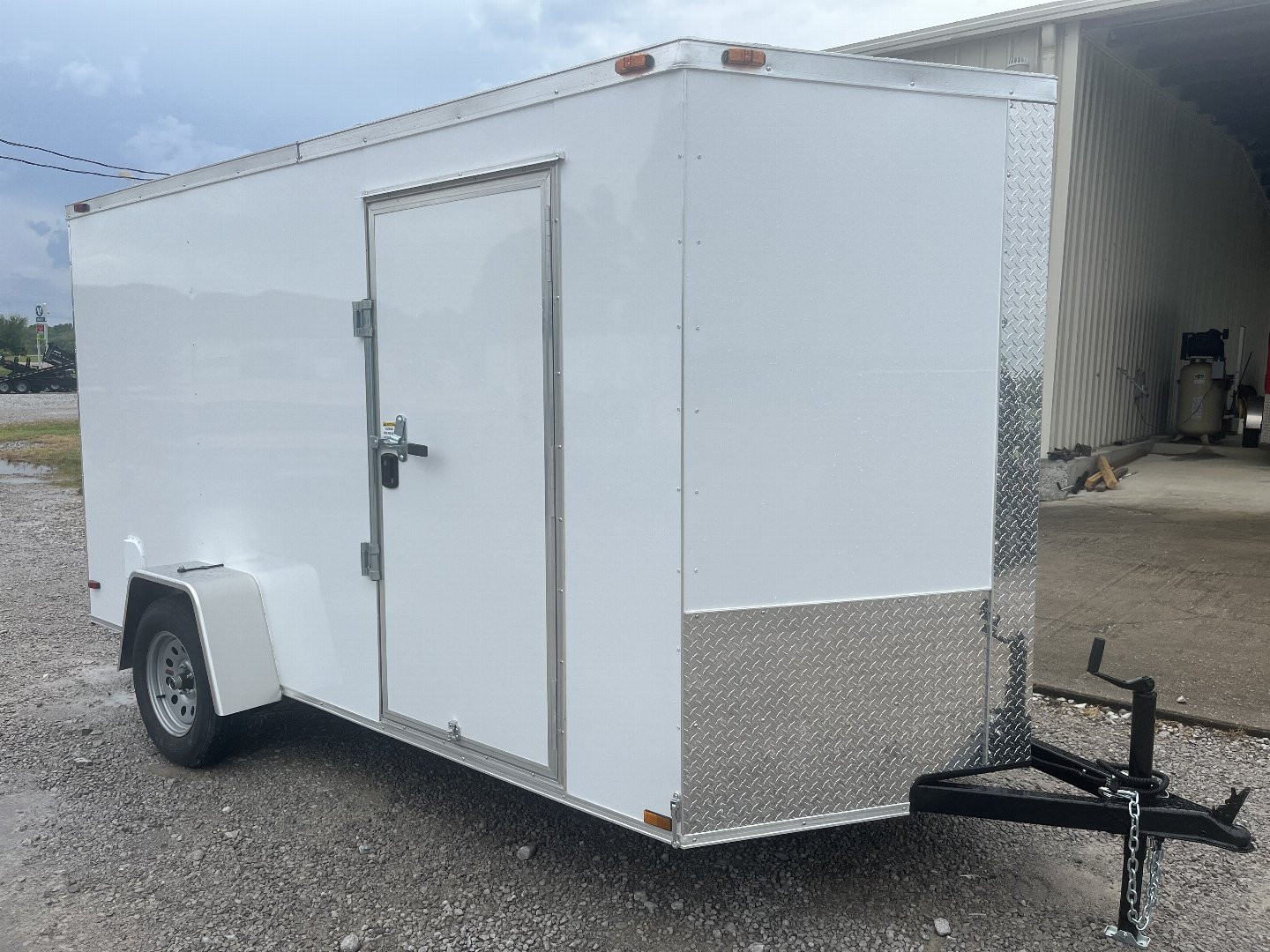 New 2025 Trailblazer 6X12 CARGO ENCLOSED TRAILER REAR RAMP