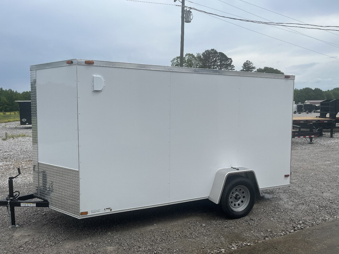 New 2025 Trailblazer 6X12 CARGO ENCLOSED TRAILER REAR RAMP