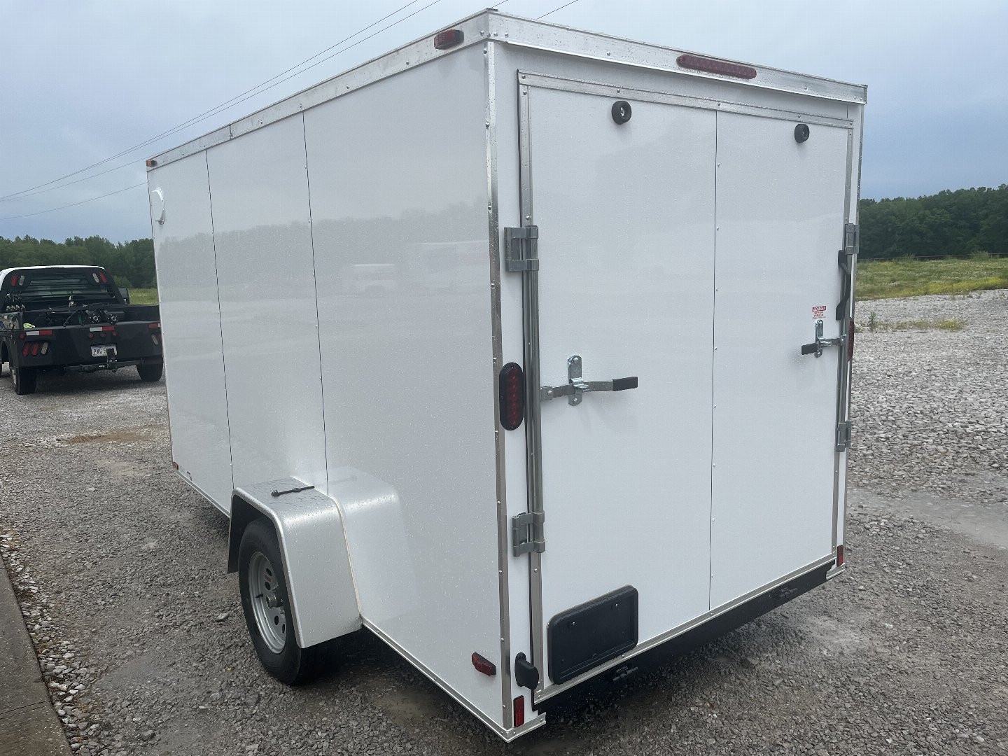 New 2025 Trailblazer 6X12 CARGO ENCLOSED TRAILER REAR RAMP