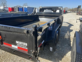 New 2024 RawMaxx LPX-14-27KGN Dump Trailer 83X14 TA GOOSENECK (GVW:14000) BLACK