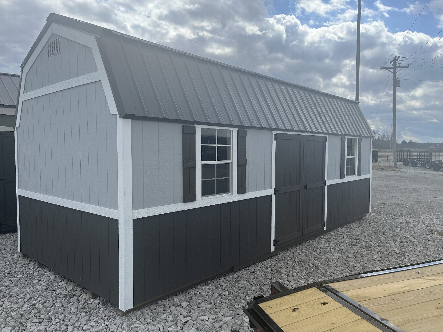New 2025 ProBuilt 10x24 Barn Shed w/ windows lofts and side door Deluxe Cabins