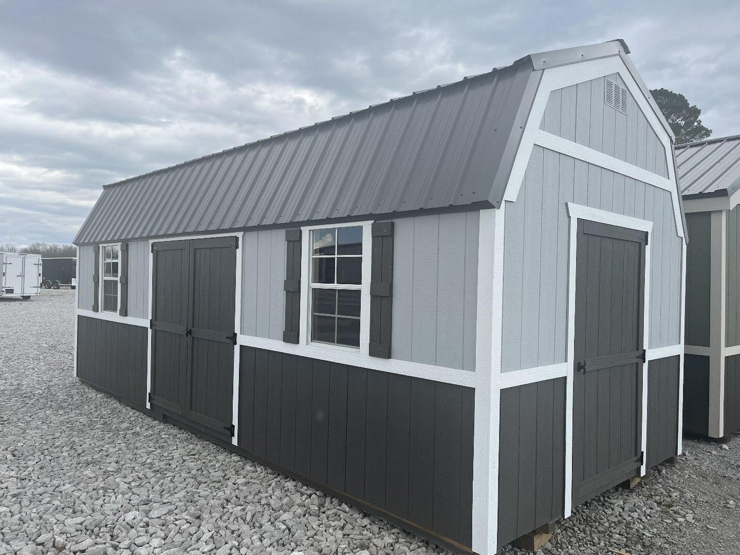 New 2025 ProBuilt 10x24 Barn Shed w/ windows lofts and side door Deluxe Cabins