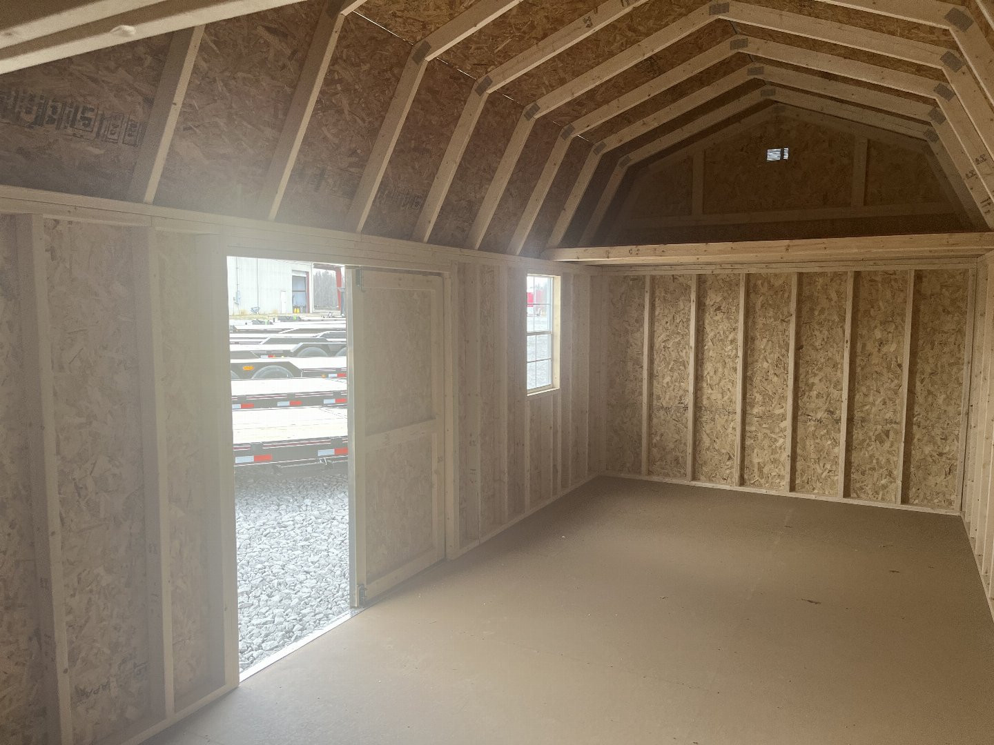 New 2025 ProBuilt 10x24 Barn Shed w/ windows lofts and side door Deluxe Cabins