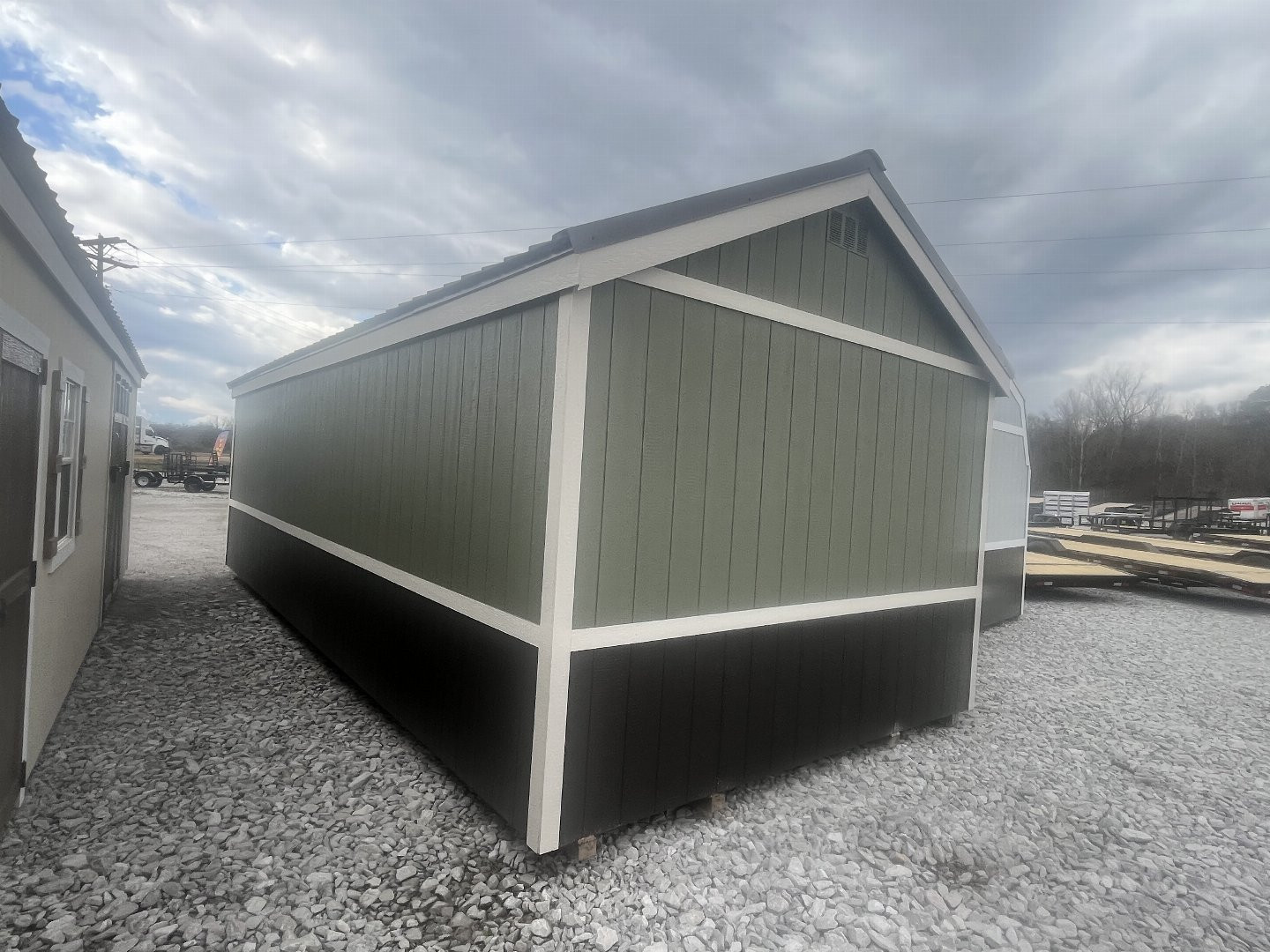 New 2025 ProBuilt 12x28 Premium Shed w/ lofts and work benches Deluxe Cabins