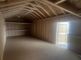 New 2025 ProBuilt 12x28 Premium Shed w/ lofts and work benches Deluxe Cabins