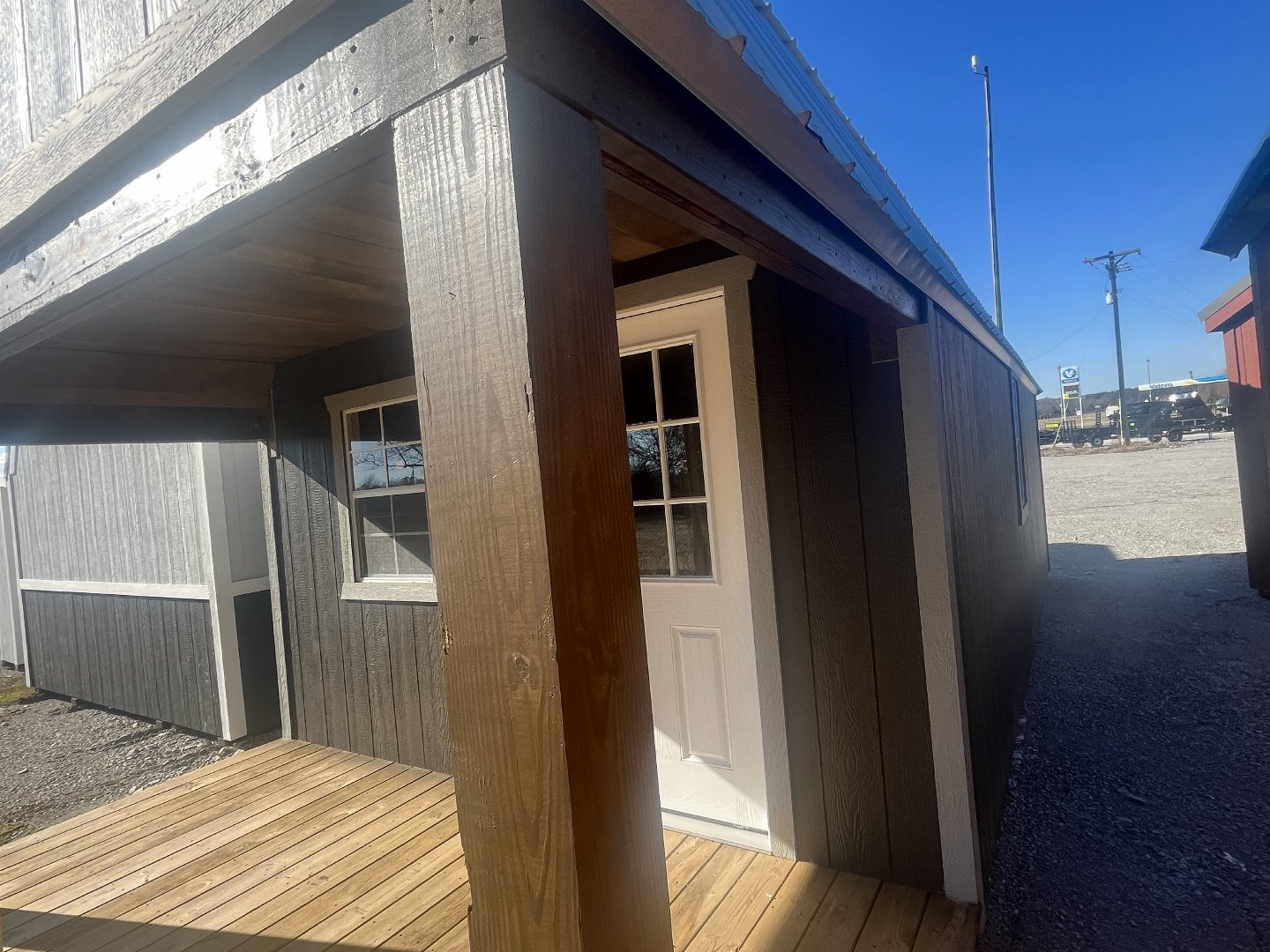 New 2025 ProBuilt 12x24 BARN STYLE CABIN WITH 4 FOOT PORCH