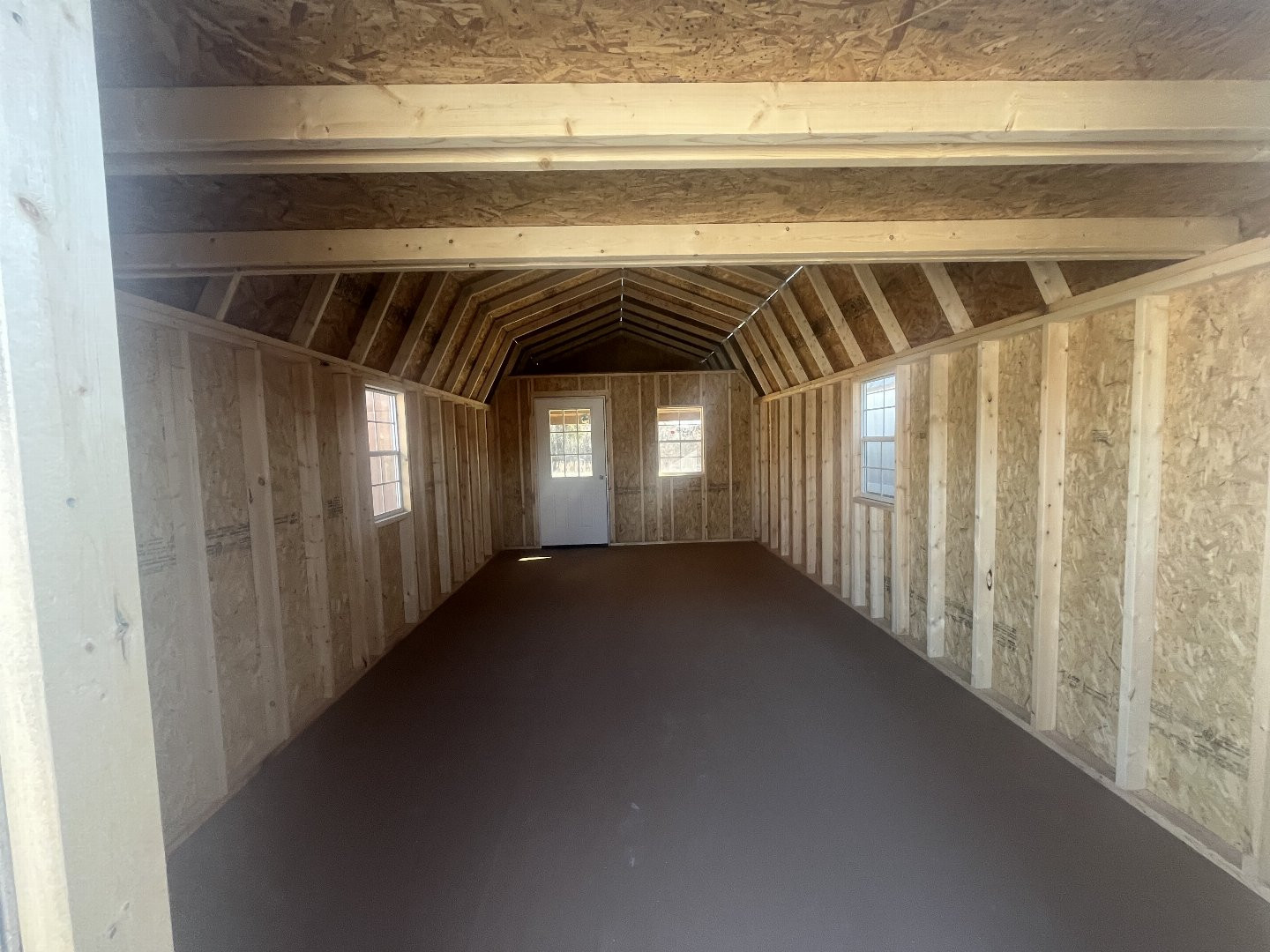 New 2025 ProBuilt 12x24 BARN STYLE CABIN WITH 4 FOOT PORCH