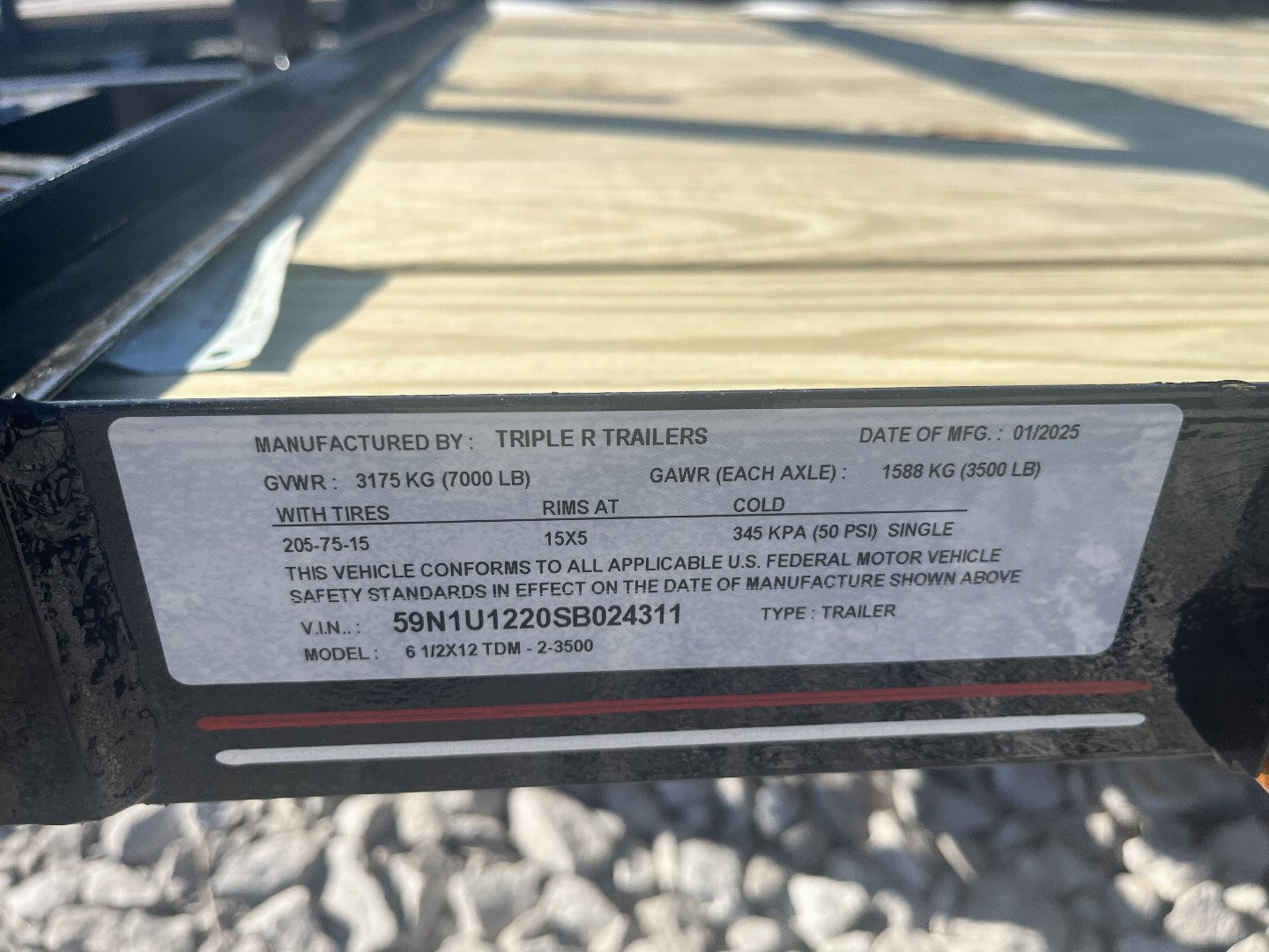 New 2025 Trailblazer 6 1/2X12 TDM UTILITY TRAILER