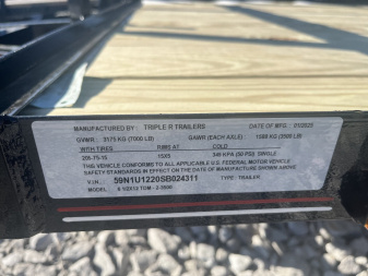 New 2025 Trailblazer 6 1/2X12 TDM UTILITY TRAILER