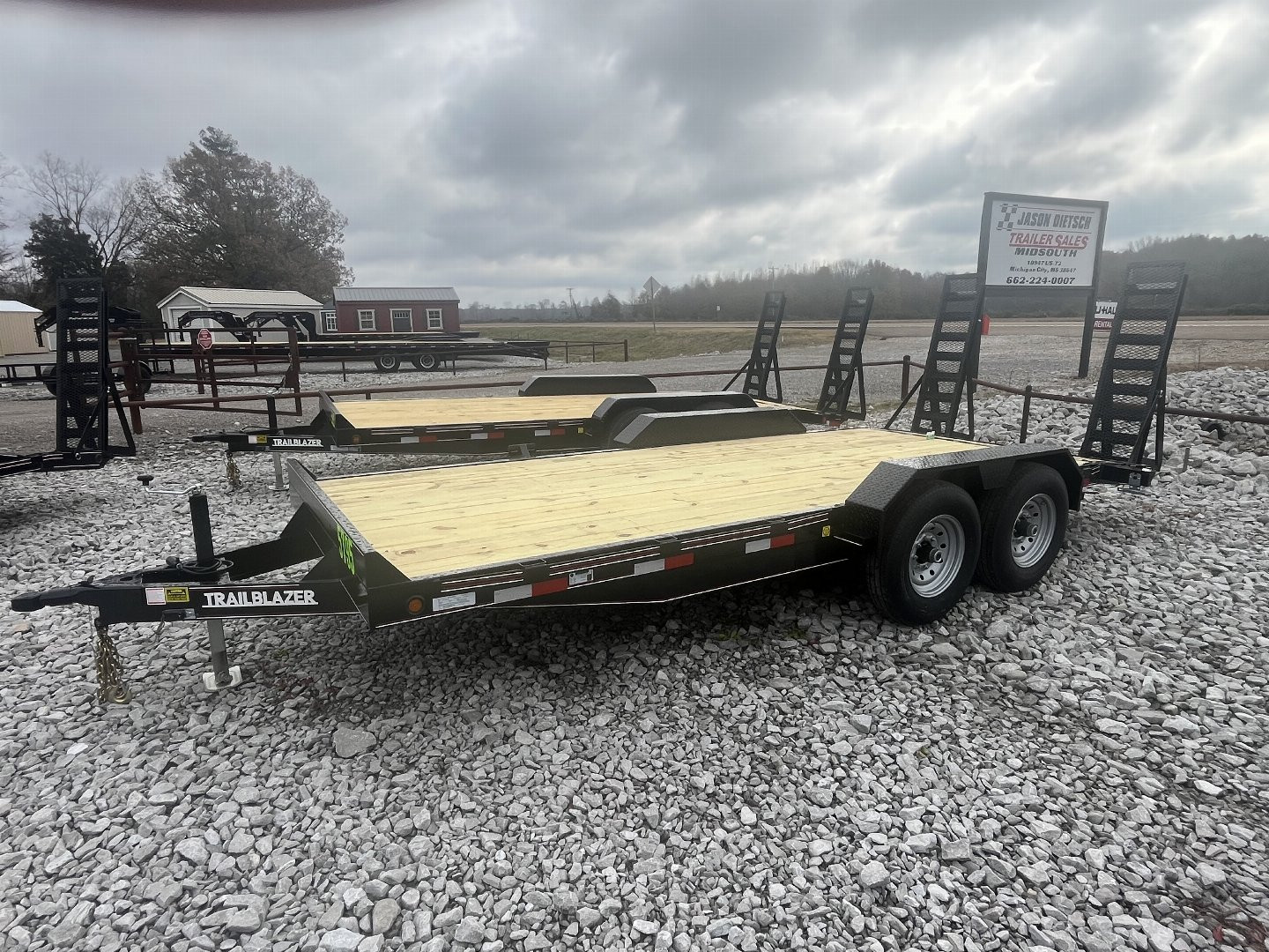 New 2025 Trailblazer 82x18 EQUIPMENT TRAILER 14K