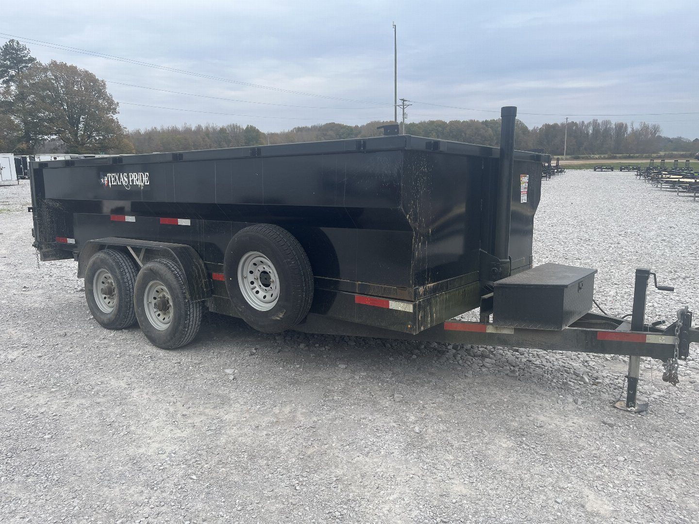 Used 2023 Texas Pride Trailers 7X16 Dump Trailer 3' WALLS 16K
