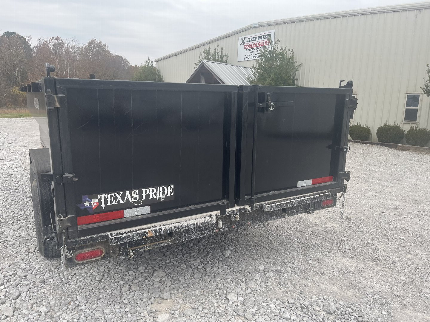 Used 2023 Texas Pride Trailers 7X16 Dump Trailer 3' WALLS 16K