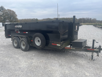 Used 2023 Texas Pride Trailers 7X16 Dump Trailer 3' WALLS 16K
