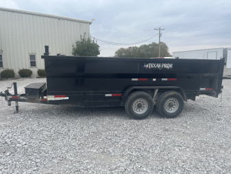 Used 2023 Texas Pride Trailers 7X16 Dump Trailer 3' WALLS 16K