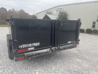Used 2023 Texas Pride Trailers 7X16 Dump Trailer 3' WALLS 16K
