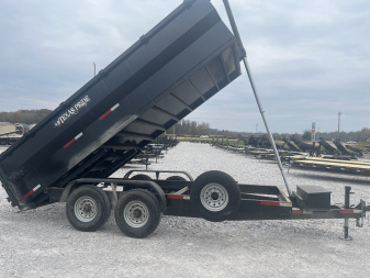 Used 2023 Texas Pride Trailers 7X16 Dump Trailer 3' WALLS 16K